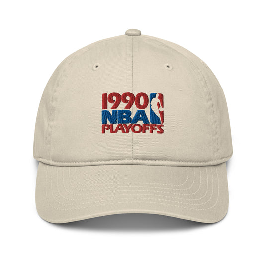 1990 nba playoffs organic dad hat